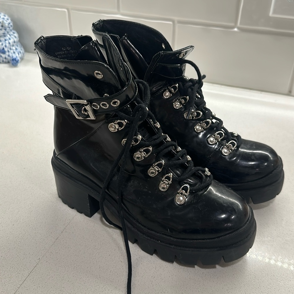 Jeffery Campbell Lace up boots size 8
